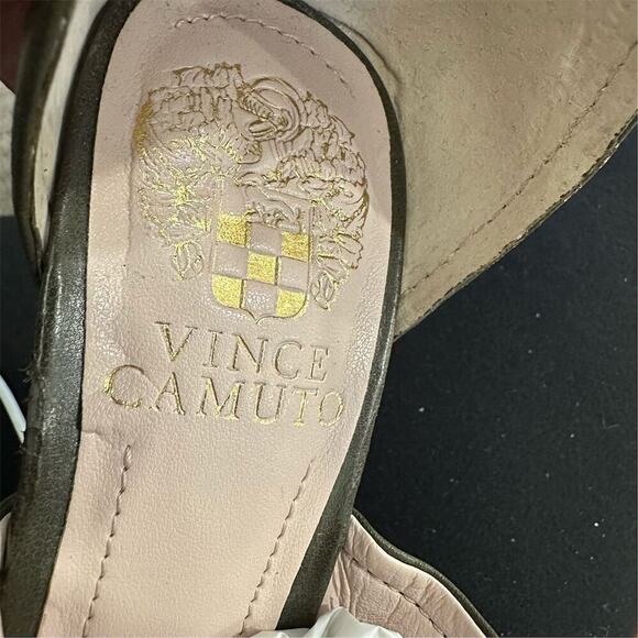 Vince Camuto Women's Olive Green Wedge Sandals Size 6.5M - Standard - Picture 12 of 13